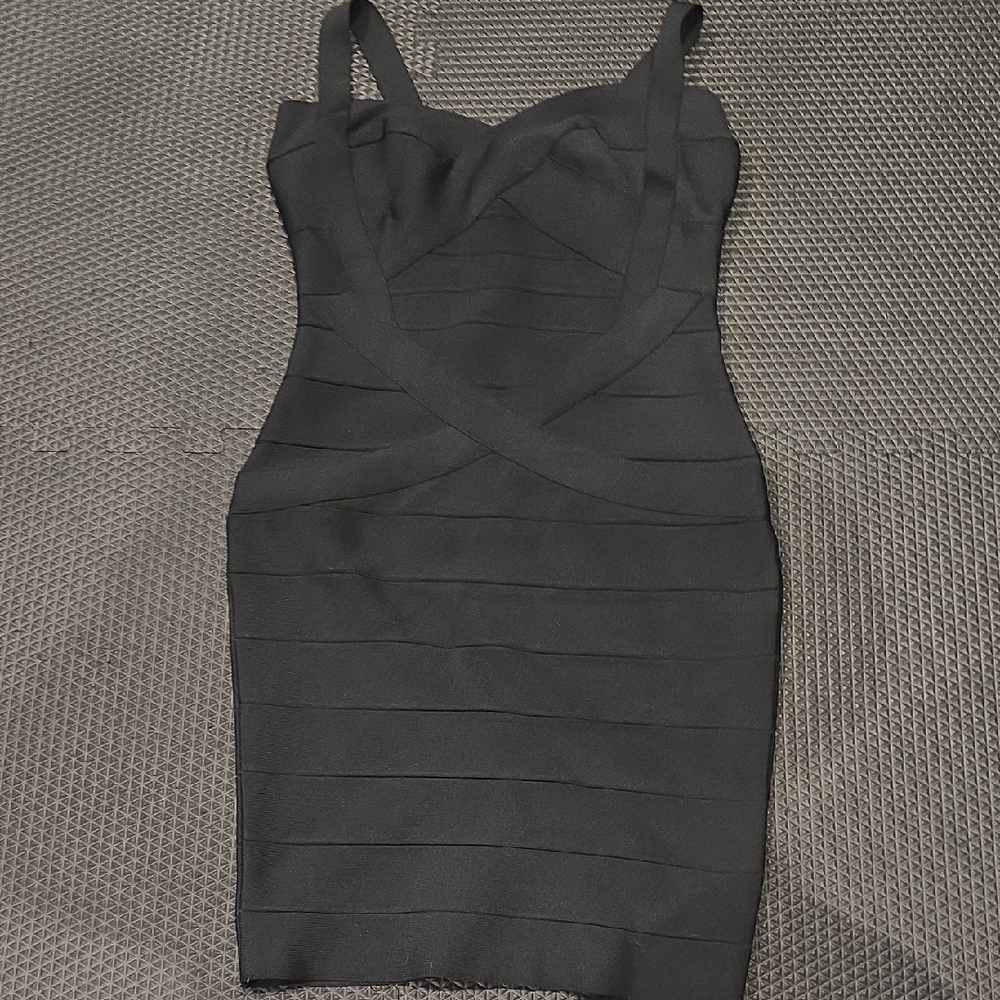 Elegant Black Bandage Dress